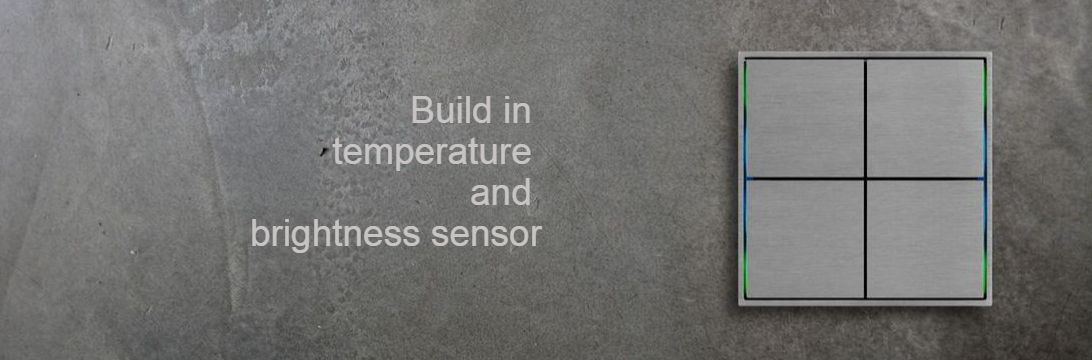 Build in temperature & brightness sensor